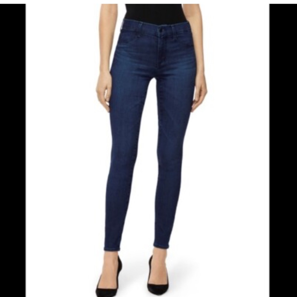 J Brand Persona 925 Skinny Dark Wash Blue Jeans, Organic Cotton Stretch, Sz 25